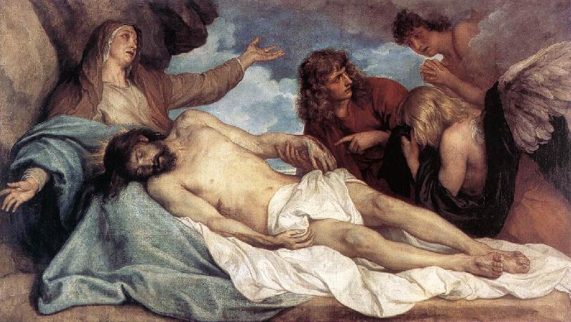 DYCK, Sir Anthony Van The Lamentation of Christ  fg France oil painting art